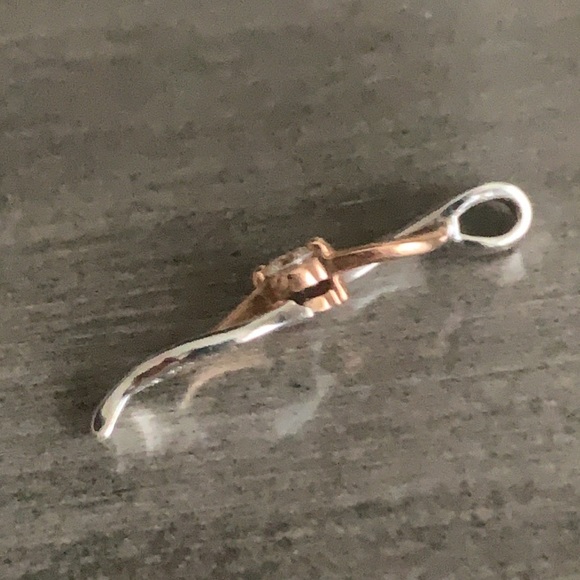 14k, 925, diamond, infinity anniversary charm - Picture 3 of 6